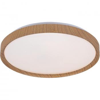 Plafonnier LED Rabalux Sherwood 50W 4000lm CCT 3000-6500K métal hêtre IP20