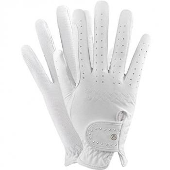 White All‑Rounder Adult Riding Glove – Medium