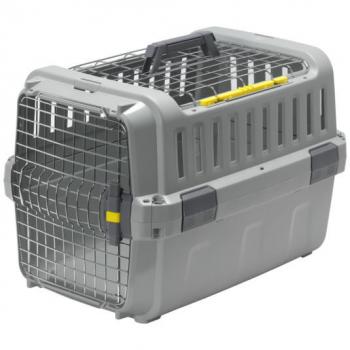Transportín Odyssey Gris con Entrada Doble para Mascotas