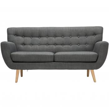 Birlea Loft 3‑Seat Grey Fabric Couch