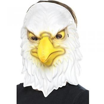 Smiffys Adlermaske – One Size – Weiß + Gelb – Geschlechtsneutral (SKU 46968)