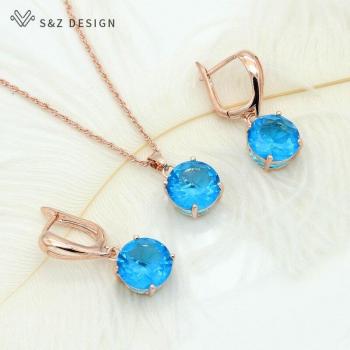 Boucles d'oreilles en or rose S & Z pour femmes
