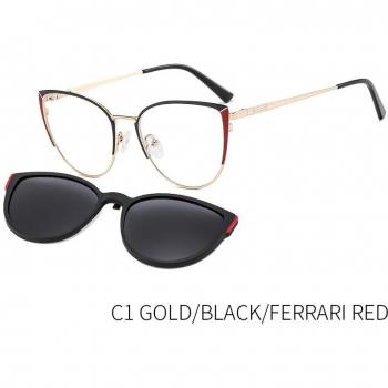 Montura de gafas de sol KANSEPT para mujer, polarizadas, diseño ojo de gato, B23109