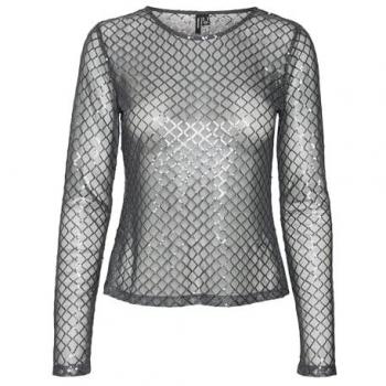 Vero Moda Bluse Safina 10317016 Grau Regular Fit L