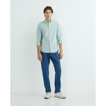 Tommy Hilfiger Camicia Oxford Dritta Verde Ornamental XL