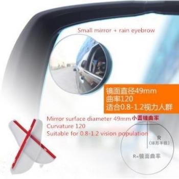 Round Infinite Glass Blind Spot Mirror