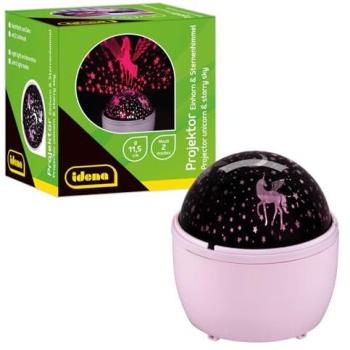 Idena LED Einhorn Nachtprojektor – Rosenlicht