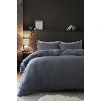 Next Generation Charcoal Grey Brushed Duvet & Pillowcases