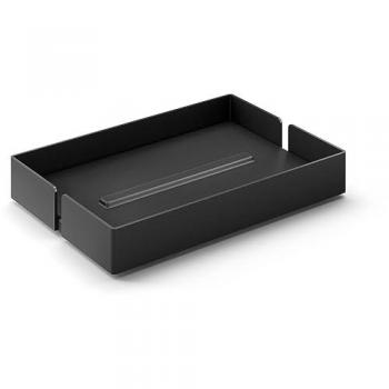 Zack Seifenablage POTES Edelstahl schwarz, ZA-40537