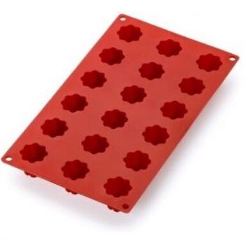 Lékué 0621118R01M022 Mini-Gugelhupfform aus Platin‑Silicone – 18 Vertiefungen