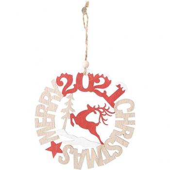 Árbol Madera con Brillo Navideño