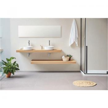 Meuble Vasque Suspendu Chêne 45 x 140 cm