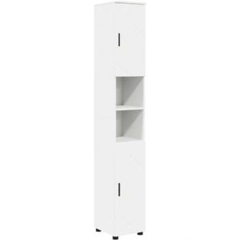 Rangement de Salle de Bain Blanc 30 x 35 x 192 cm