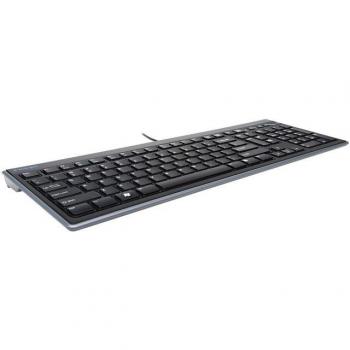 Clavier USB Kensington Advance Fit Full‑Size Slim AZERTY Belgique Noir