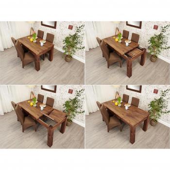 Baumhaus Mayan Walnut Folding Dining Table