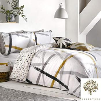Appletree Leda Reversible Cotton Duvet Cover and Pillowcase Set
