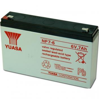 Batterie Yuasa NP7-6 6V 7Ah