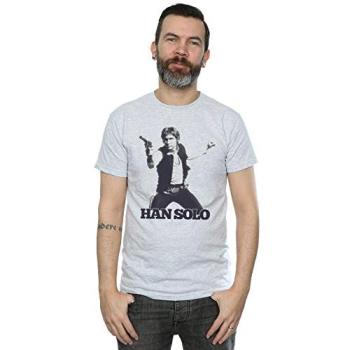 Retro Star Wars Han Solo T‑shirt voor Mannen