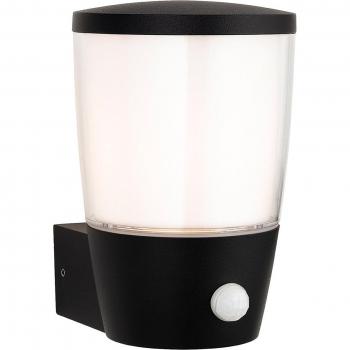 Luce Fornace Forbes Apparecchio a Pirata Nero + Diffusore in Policarbonato Duplex Bianco IP44