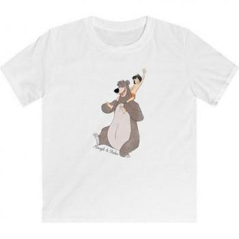 F4NT4STIC Mädchen T-Shirt „Dschungelbuch“ – Größe 158/164, weiß