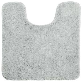 Light Grey Allure Microfiber Non-Slip Pedestal Rug