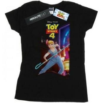 T-shirt en coton noir Disney pour femme avec Bo Peep et Giggle McDimples
