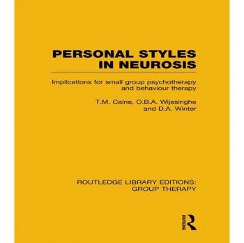 Vitalsource Technologies, Inc. Personal Styles In Neurosis (rle: Group Therapy)