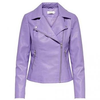 Cazadora biker de mujer en polipiel