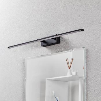 Fabas Luce Nala Lampada da bagno LED, vetro nero, IP44