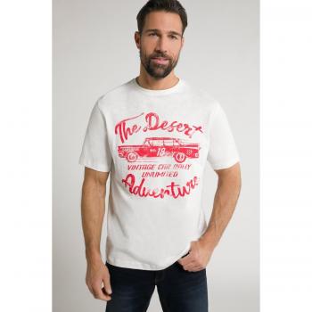 T-shirt Uomo Plus Size, Avventura nel Deserto, Bianco, 5XL, Cotone, JP1880