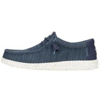 Wally Stretch Sox Herren Sneakers Blau von Hey Dude, Größe 46