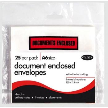County Stationery A7 Documentenmap (25 stuks)