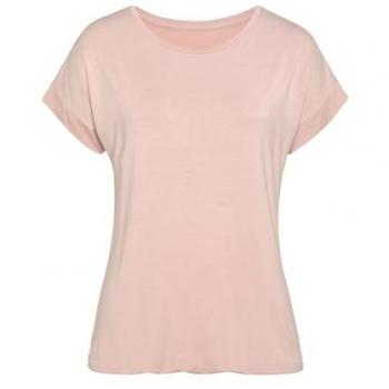 Vivance Kurzarmshirt mit Gummizug im Bund (2er-Pack) aus weichem Viskose-Stretch