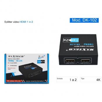 Distribuidor Dual USB-HDMI 1080p/4K, compatible con TV y Xbox – MaxTech DK-102