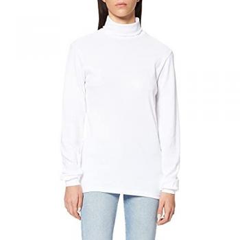 TRIGEMA Langarm‑Pullover mit Rollkragen – 1 Teil, weiße Baumwolle, XL