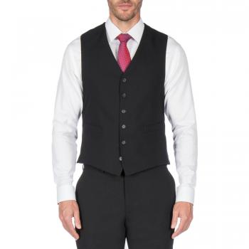 Jeff Banks Charcoal Grey Travel Classic Fit Waistcoat