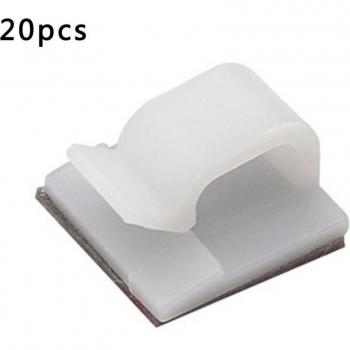 20pcs Self Adhesive Wire Fixing Clips for Dash Cam