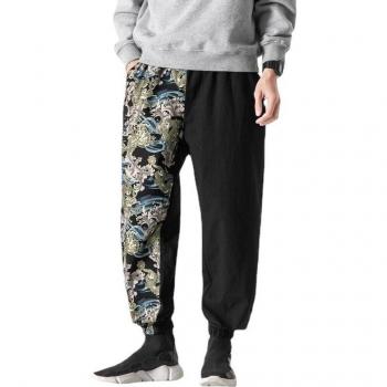 Lange Kimono Druck Hosen für lässige Outfits