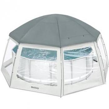 Abri de piscine Bestway Octagonal 600/600/295 cm – Gris
