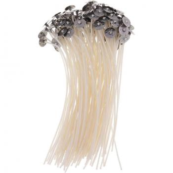 Mechas de Cera Blanca Preencendidas 100 Piezas
