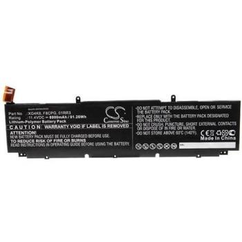 Module de batterie lithium‑polymère Dell Precision 5750 – 8000 mAh 11,4 V