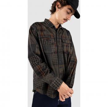 Chemise de style RVCA Freeman avec motif de corde brun