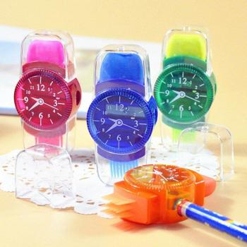 Cute Mini Pencil Sharpener with Colorful Eraser