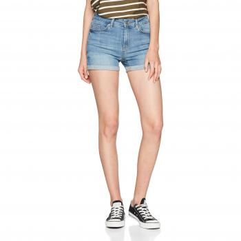 PIECES Damen Delly B320 Shorts, Light Blue Denim, Größe S