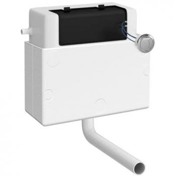 Colore White ABS Concealed Cistern with Round Flush