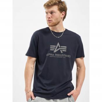 Blue Reflective Basic Tee by Alpha Industries – M/S