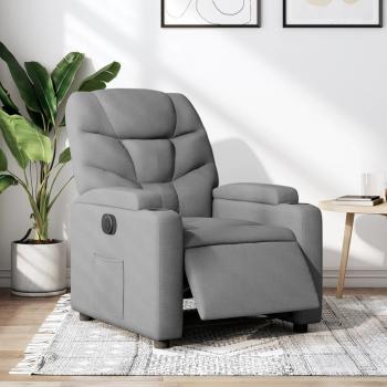 VidaXL Sessel Relaxsessel Elektrisch Hellgrau Stoff