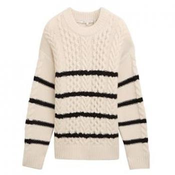 Tom Tailor Pullover in Denim Nuovo Beige