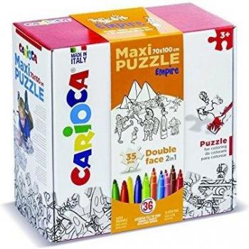 Maxi Puzzle Bifacciale Carioca con 36 Pennarelli