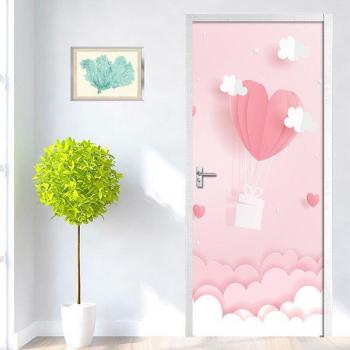 Waterproof Pink Staircase Door Decor